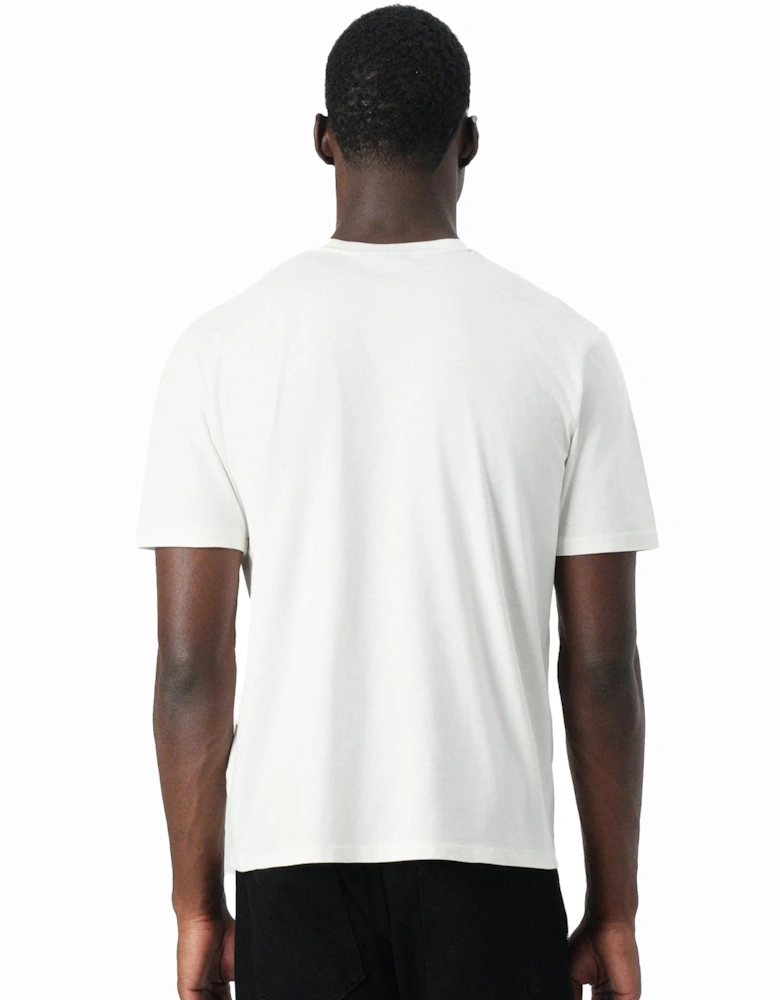S Badge T-Shirt White Heron