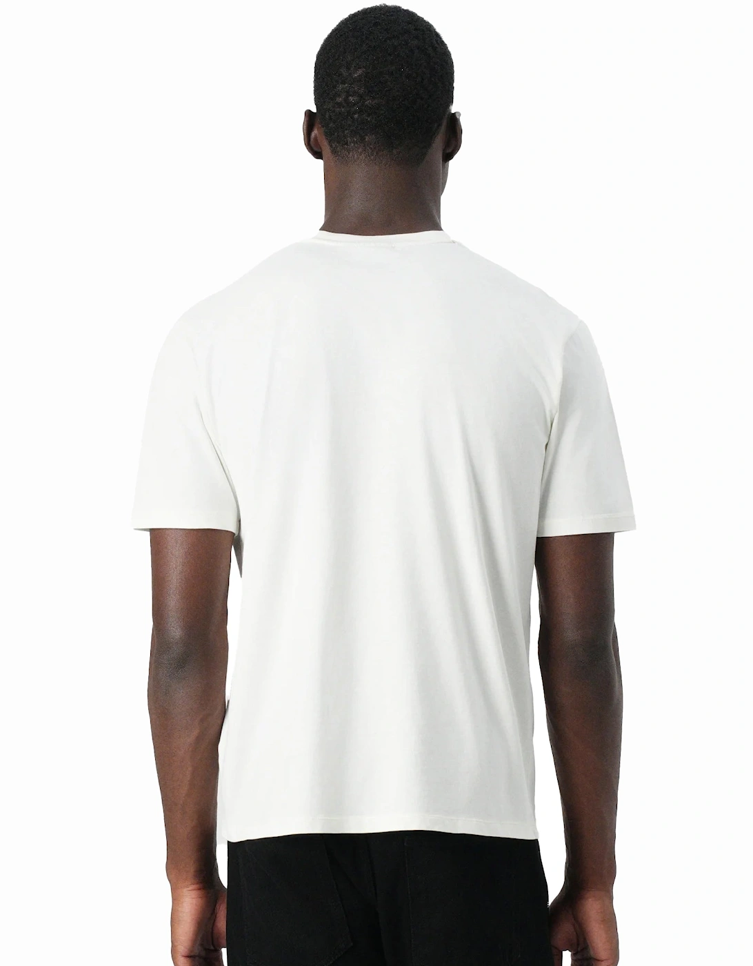 S Badge T-Shirt White Heron