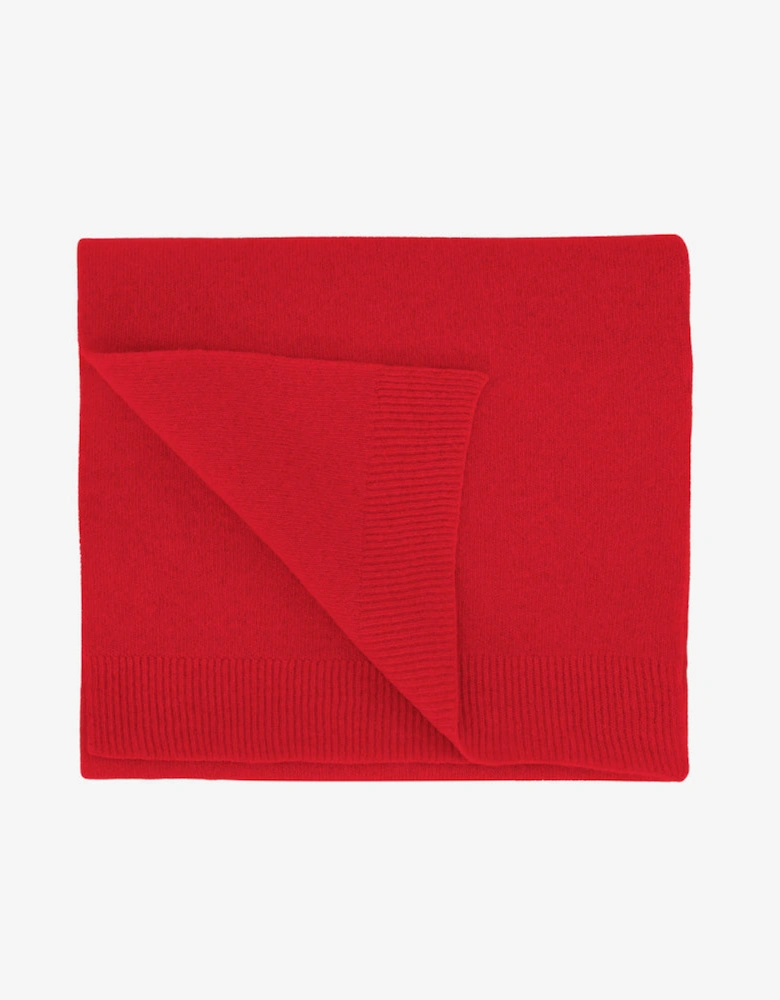 Merino Wool Scarf - Scarlet Red