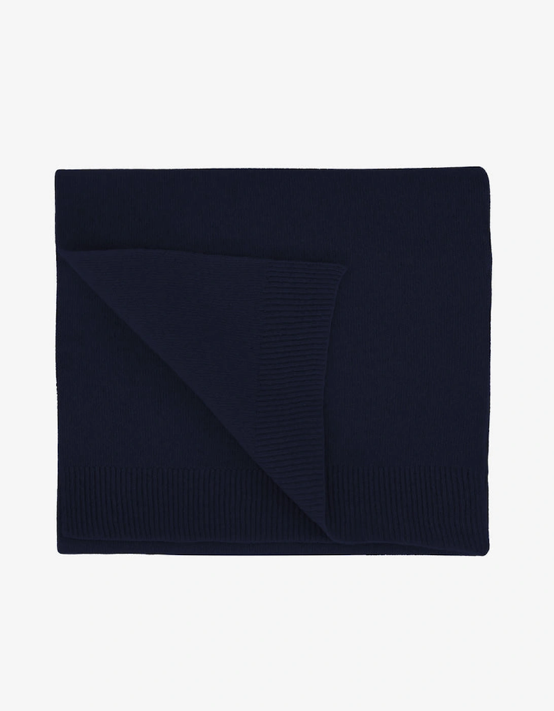 Merino Wool Scarf - Navy Blue, 2 of 1
