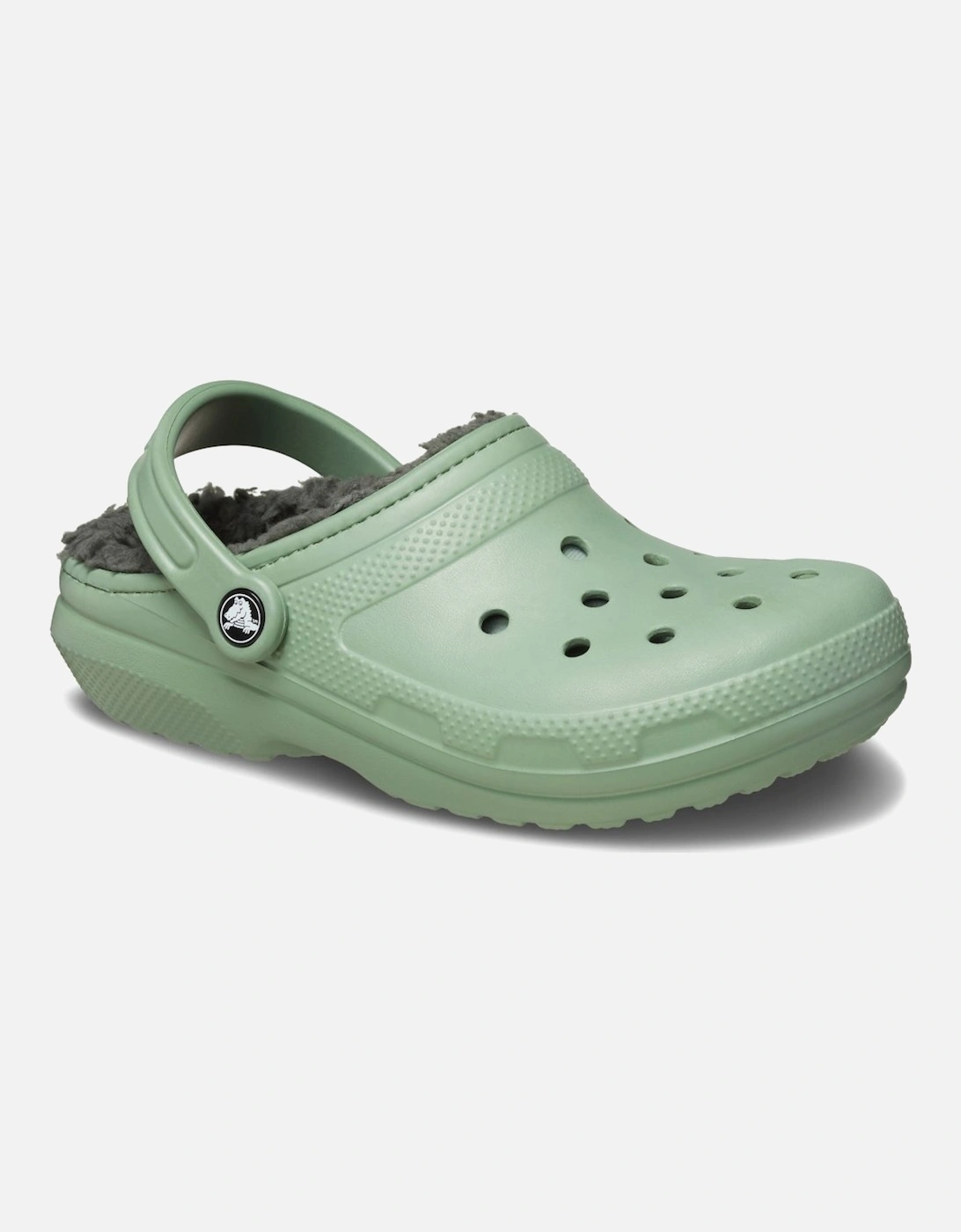 Crocs Men's Classic Lined Mens Slippers - Green - Size: 10