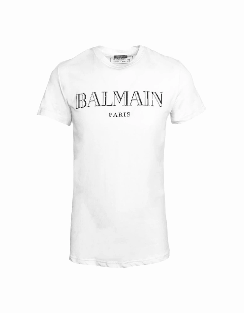 Logo Print White T-Shirt