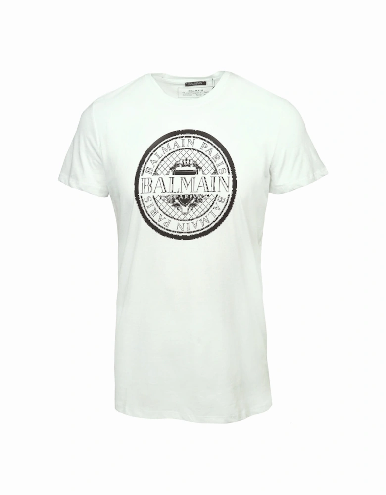 Circular Logo White T-Shirt