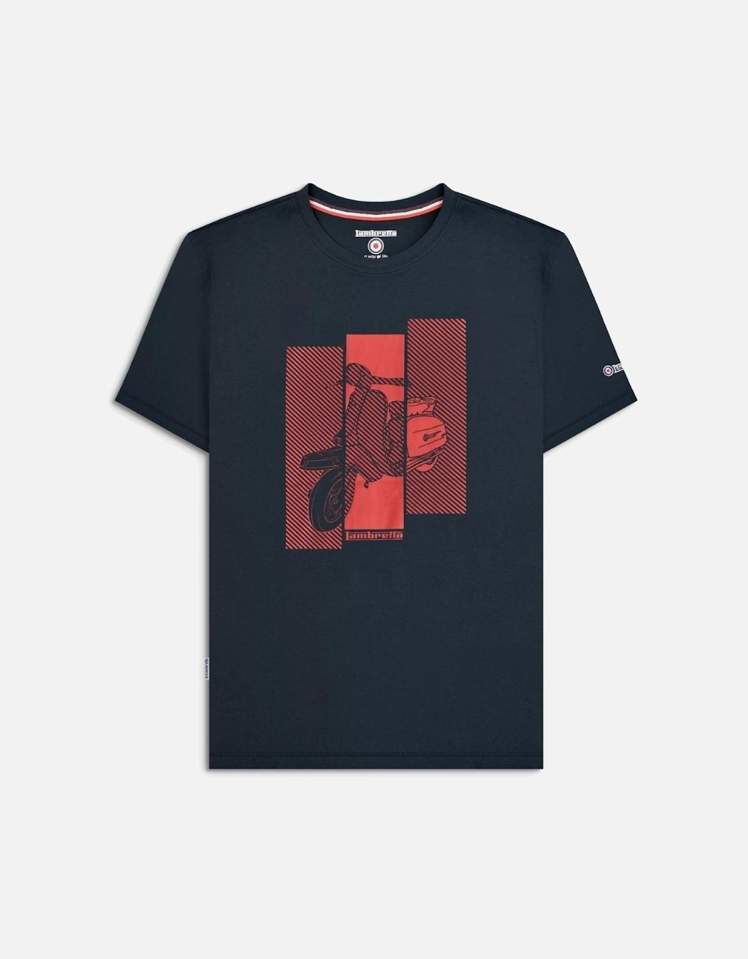 Mens Scooter Graphic Short Sleeve T-Shirt, 2 of 1