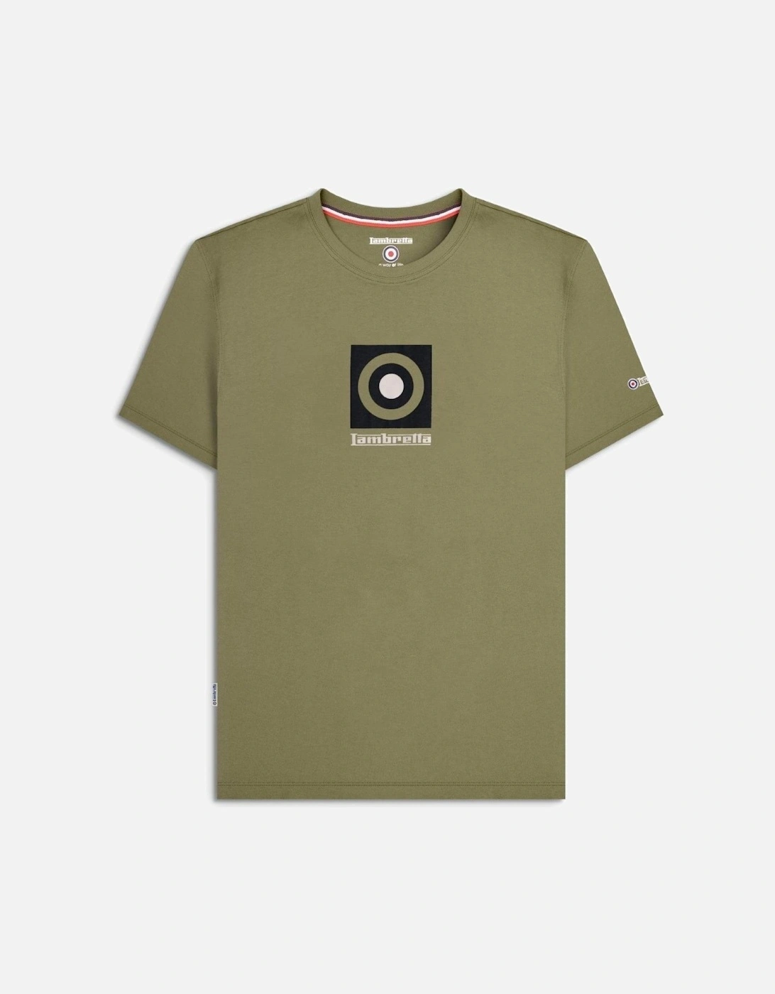 Mens Target Box Short Sleeve T-Shirt, 2 of 1
