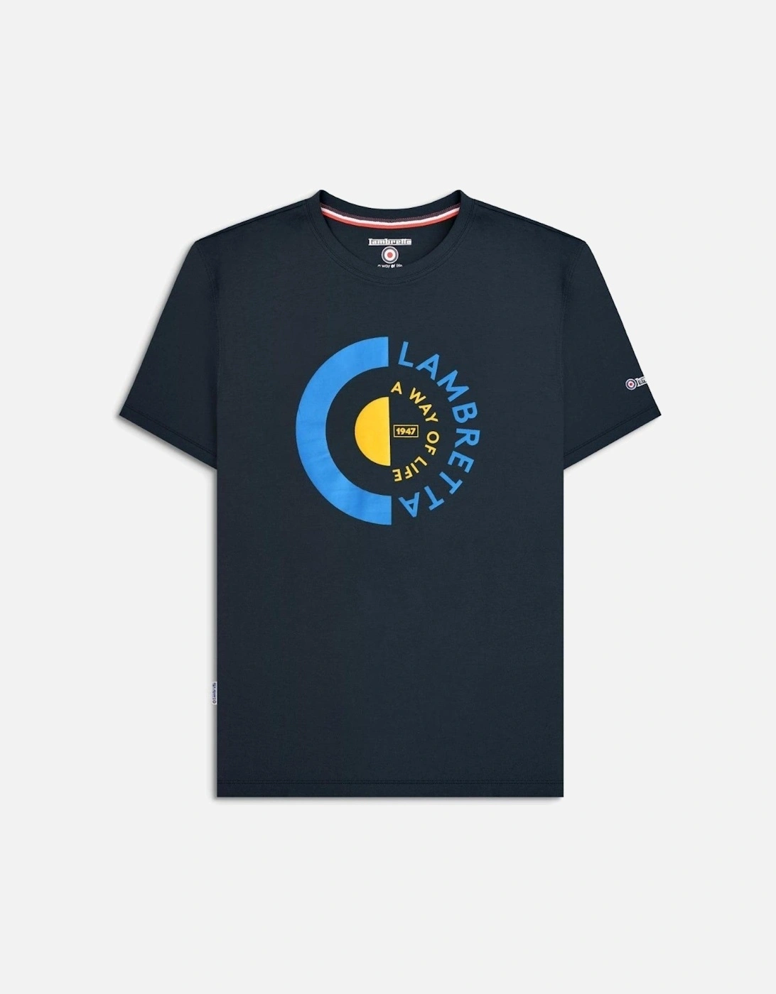 Mens Target Short Sleeve T-Shirt, 2 of 1