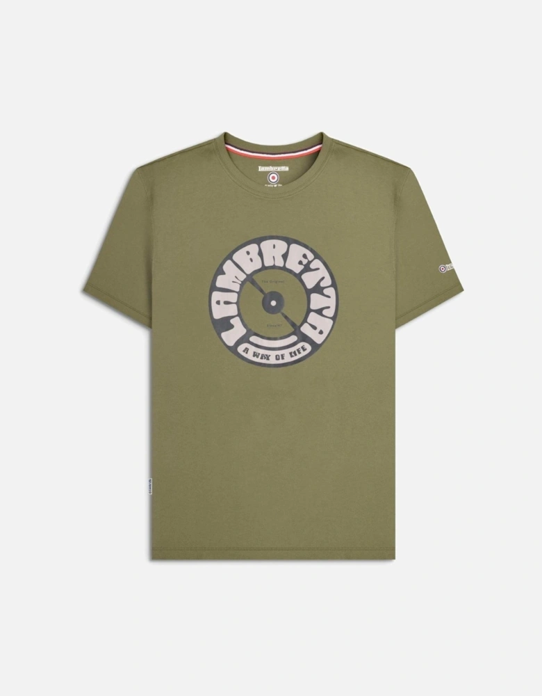 Mens Vinyl Graphic Short Sleeve T-Shirt