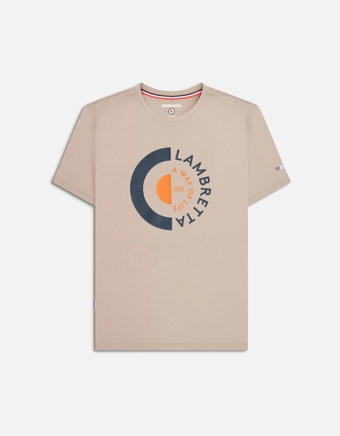 Mens Target Short Sleeve T-Shirt, 2 of 1