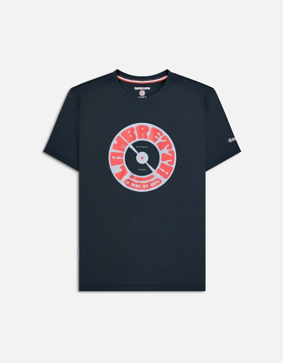 Mens Vinyl Graphic Short Sleeve T-Shirt, 2 of 1