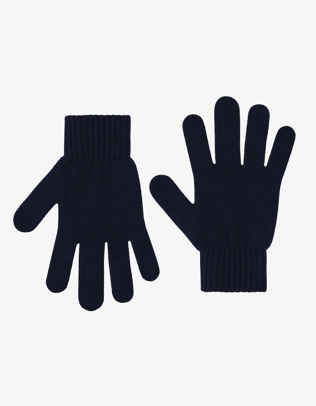 Mens Merino Wool Gloves - Navy Blue, 2 of 1