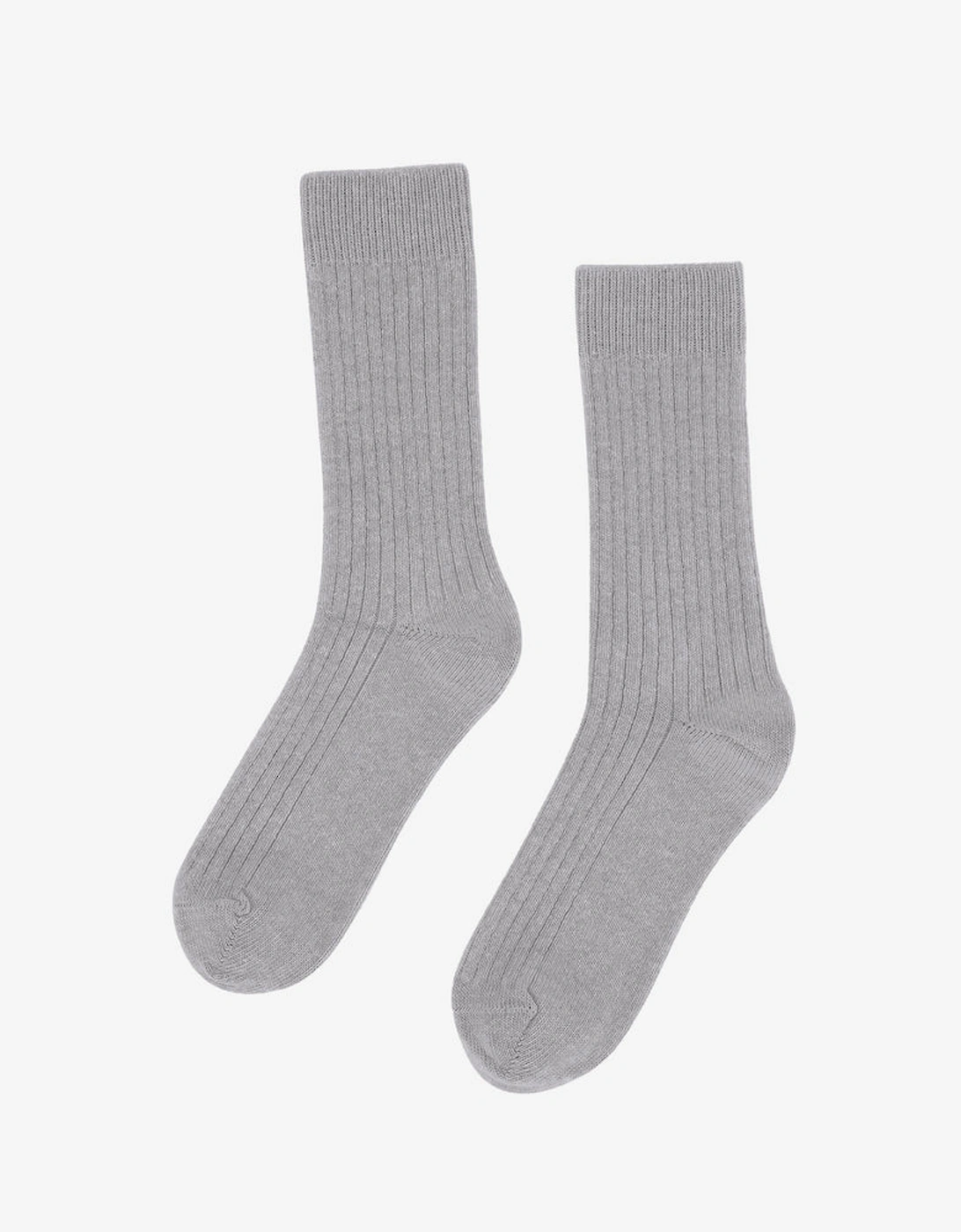 Mens Merino Wool Blend Socks - Heather Grey, 2 of 1