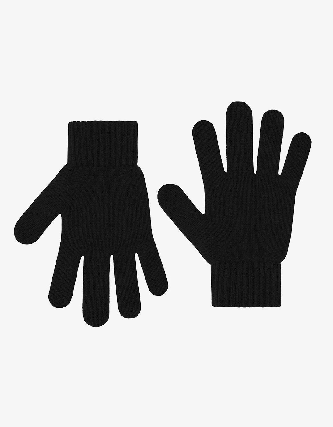 Mens Merino Wool Gloves - Deep Black, 2 of 1