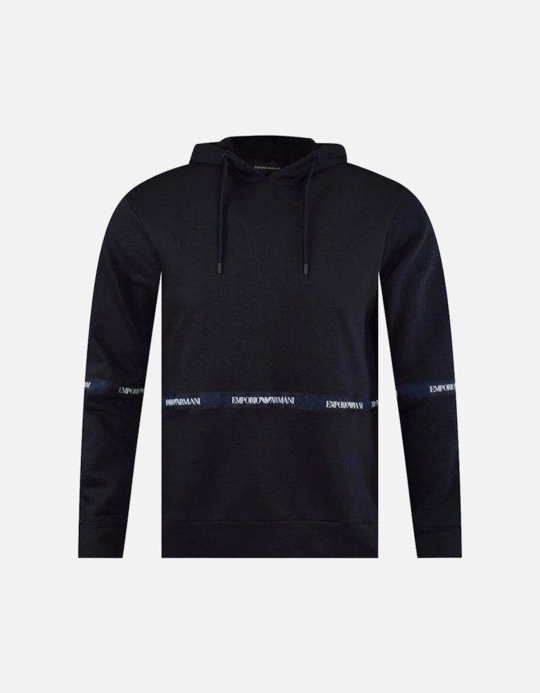 Cotton Pullover Hooded Navy Tracksuit