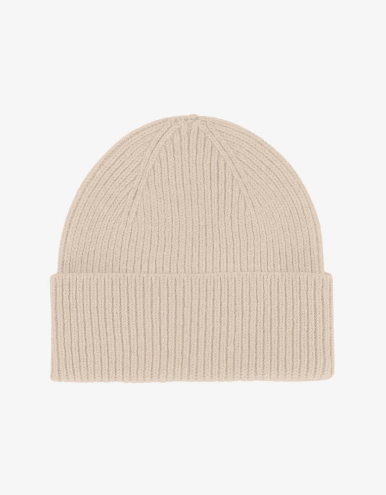 Merino Wool Beanie - Ivory White