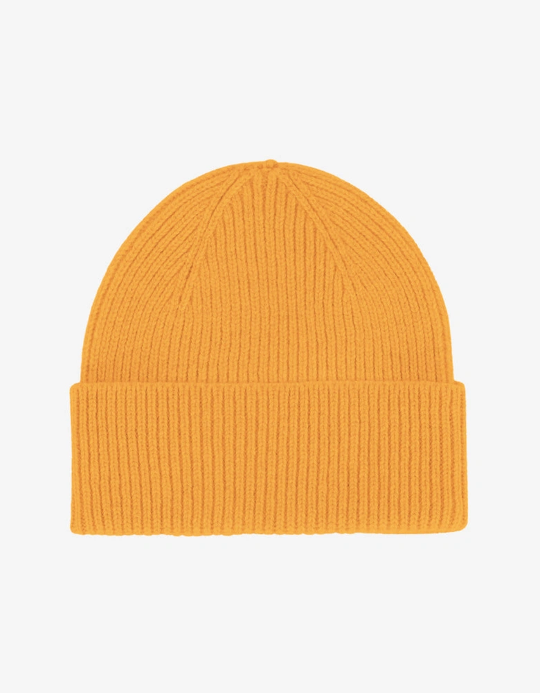 Merino Wool Beanie - Burned Yellow