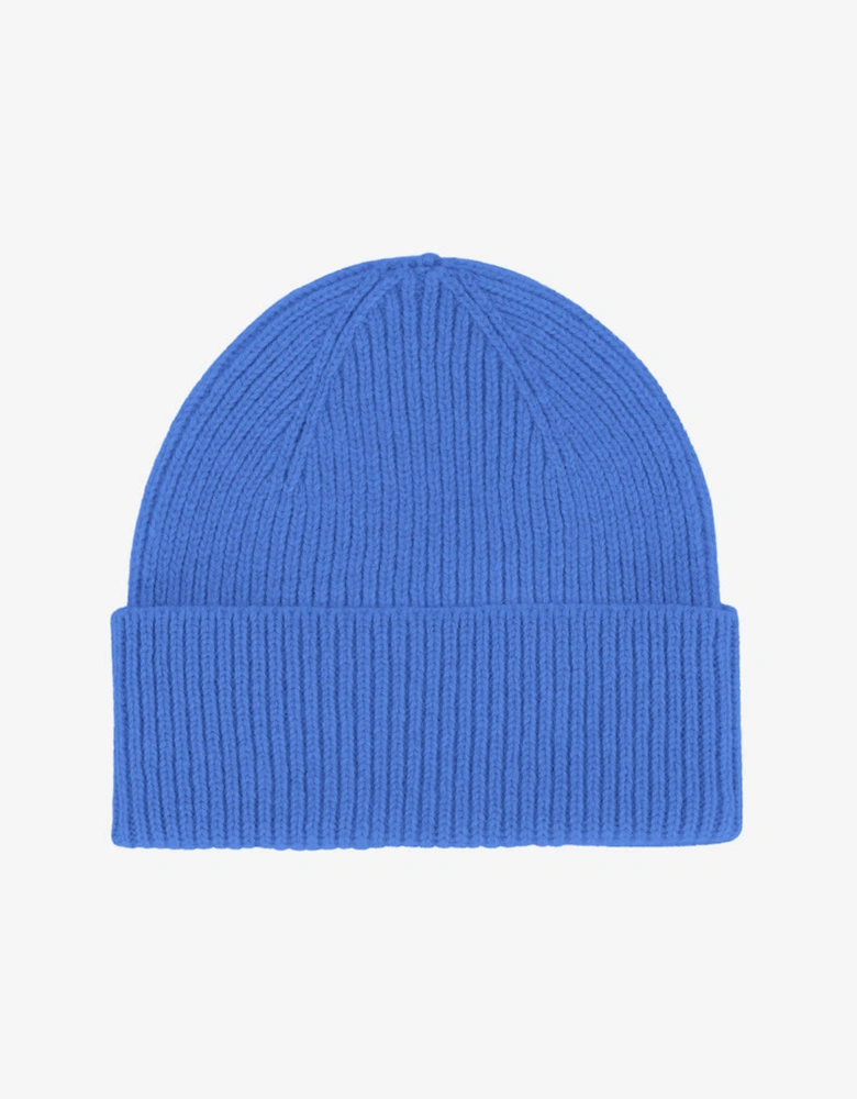 Merino Wool Beanie - Pacific Blue