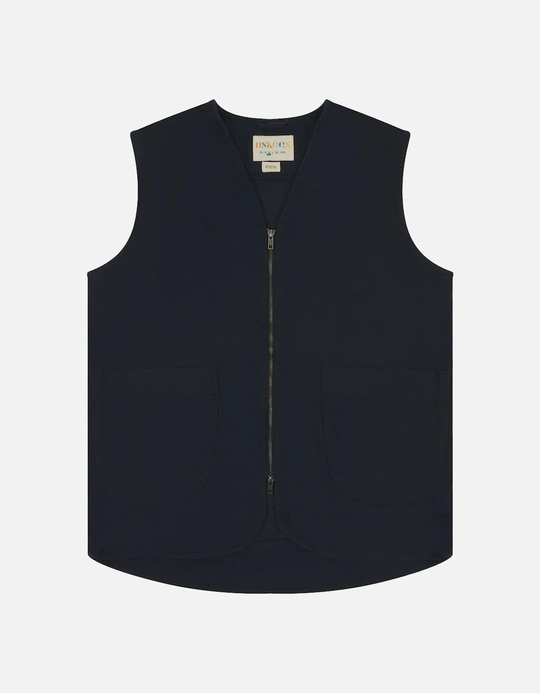 Blueberry #3036 Drill Zip-up Vest, 3 of 2