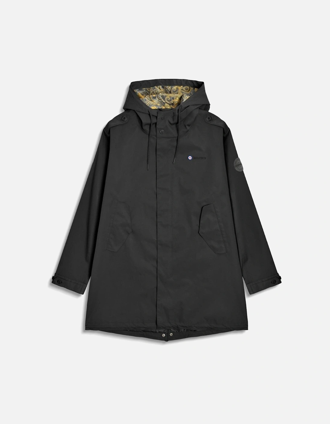 Mens Waterproof Paisley Lined Parka - Khaki, 2 of 1