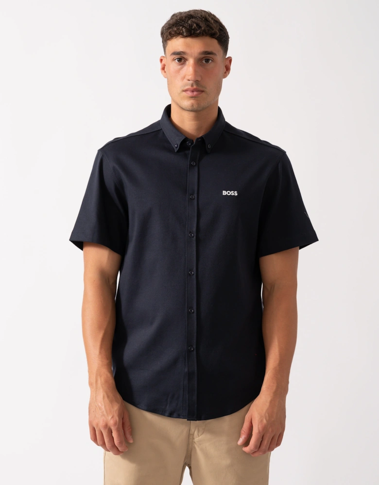 BOSS Green B_Motion Mens Short Sleeve Shirt 50544784 - Dark Blue 402