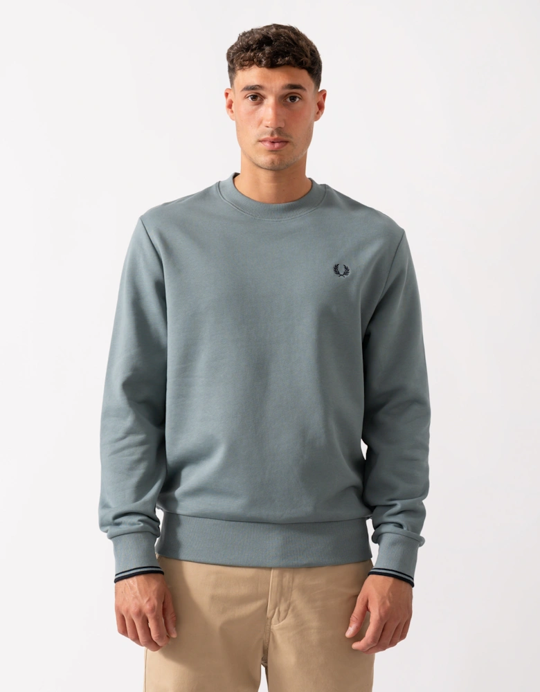 Mens Crew Neck Sweatshirt - Stockport Blue/Navy/Navy Z56