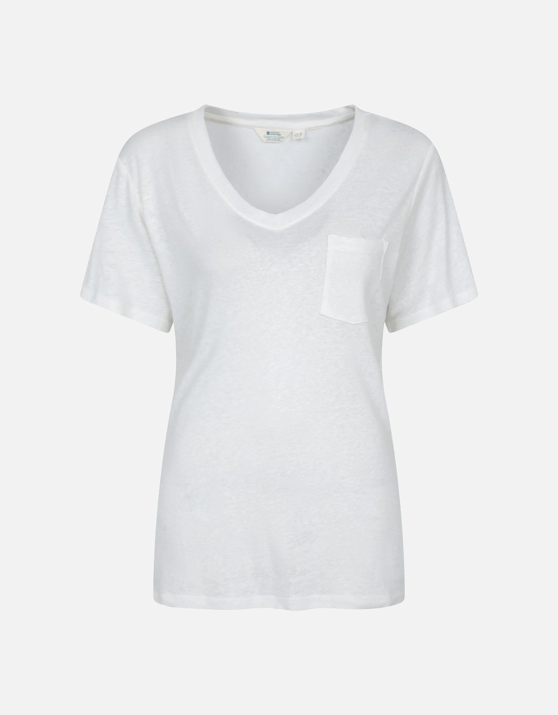 Womens/Ladies Slub Linen Blend T-Shirt, 5 of 4