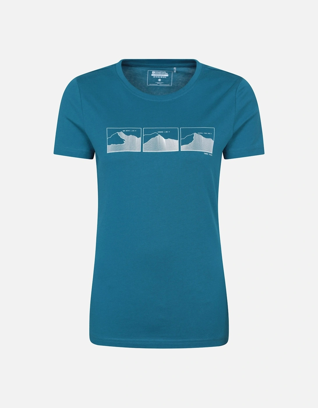 Womens/Ladies Three Peaks Short-Sleeved T-Shirt, 5 of 4