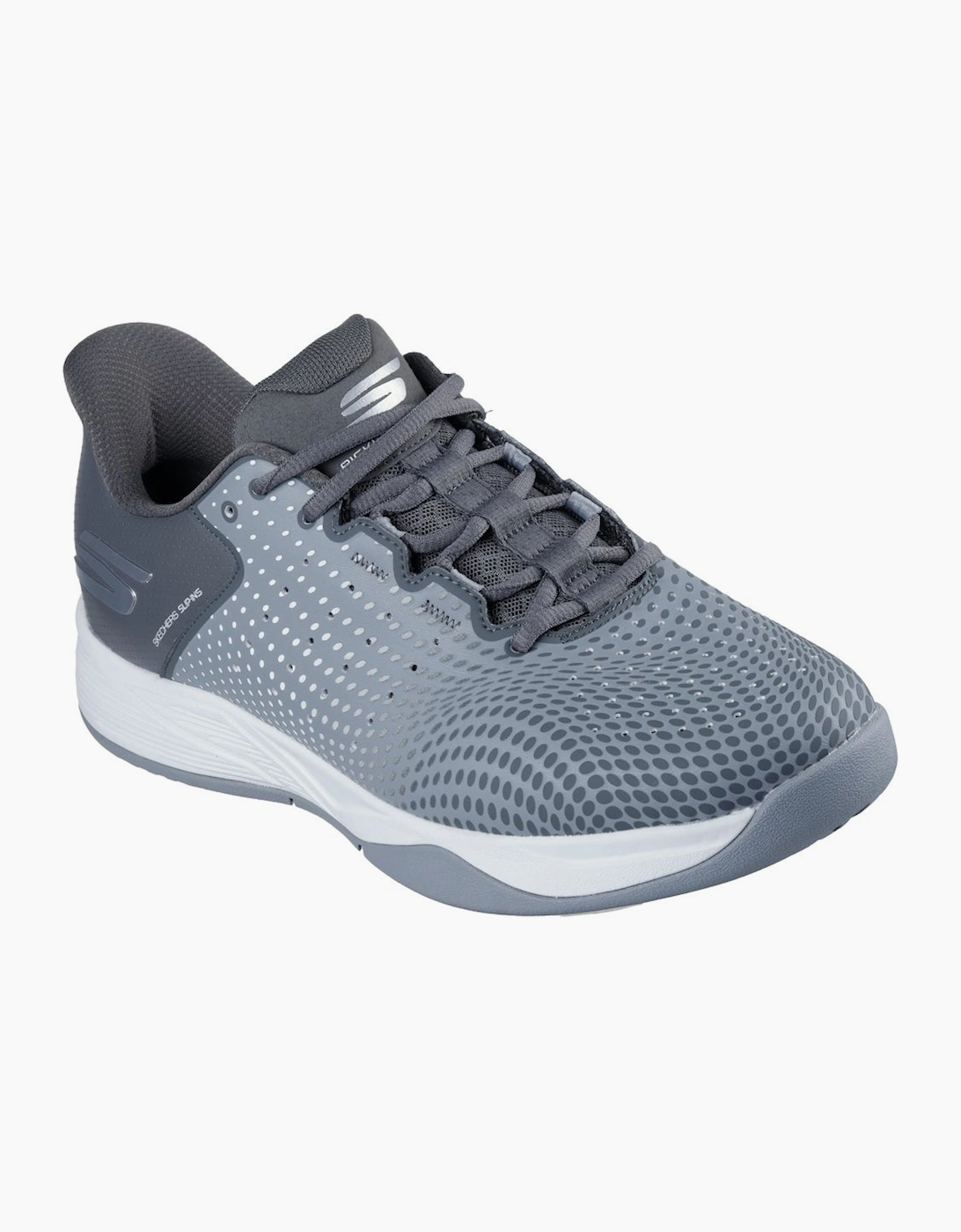 Skechers Men's Grey Slip-Ins Relaxed Fit Viper Court Reload - Size: 8