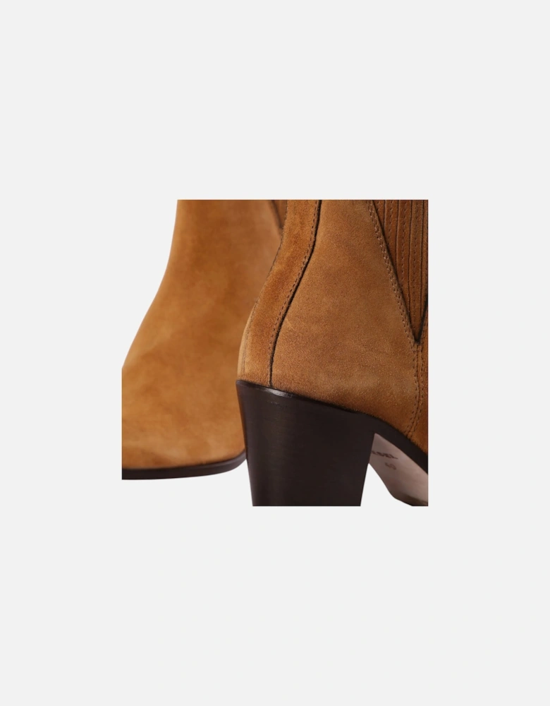 D ANNISH HA Womens Boots Leather Casual Lightweight Biscuit Ankle Shoes