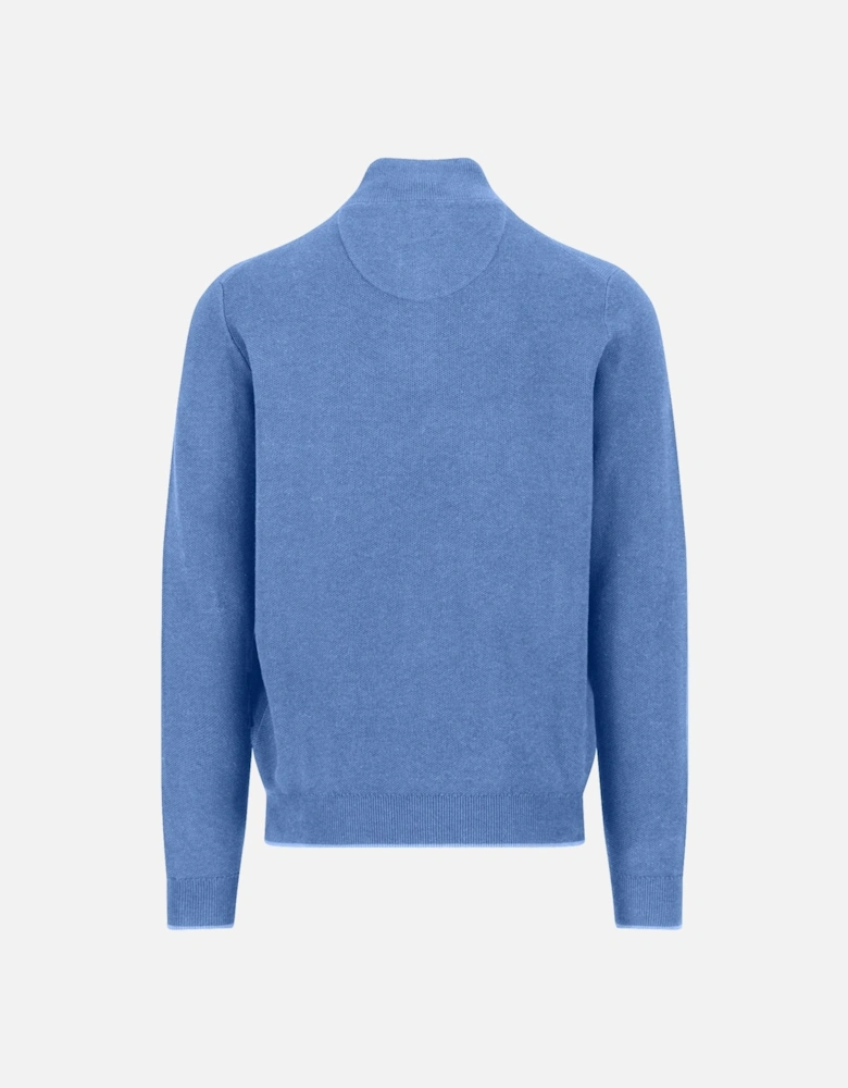 Fynch-Hatton Troyer Button Knitwear Crystal Blue