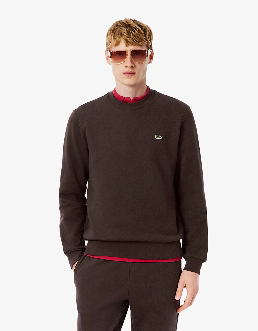 Mens Crew Neck Fleece Sweatshirt - Port 0 SKB, 2 of 1