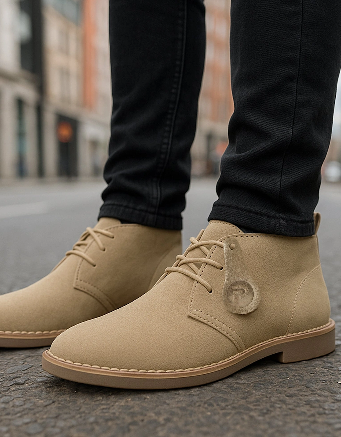 VESPA Unisex Desert Boots Sand