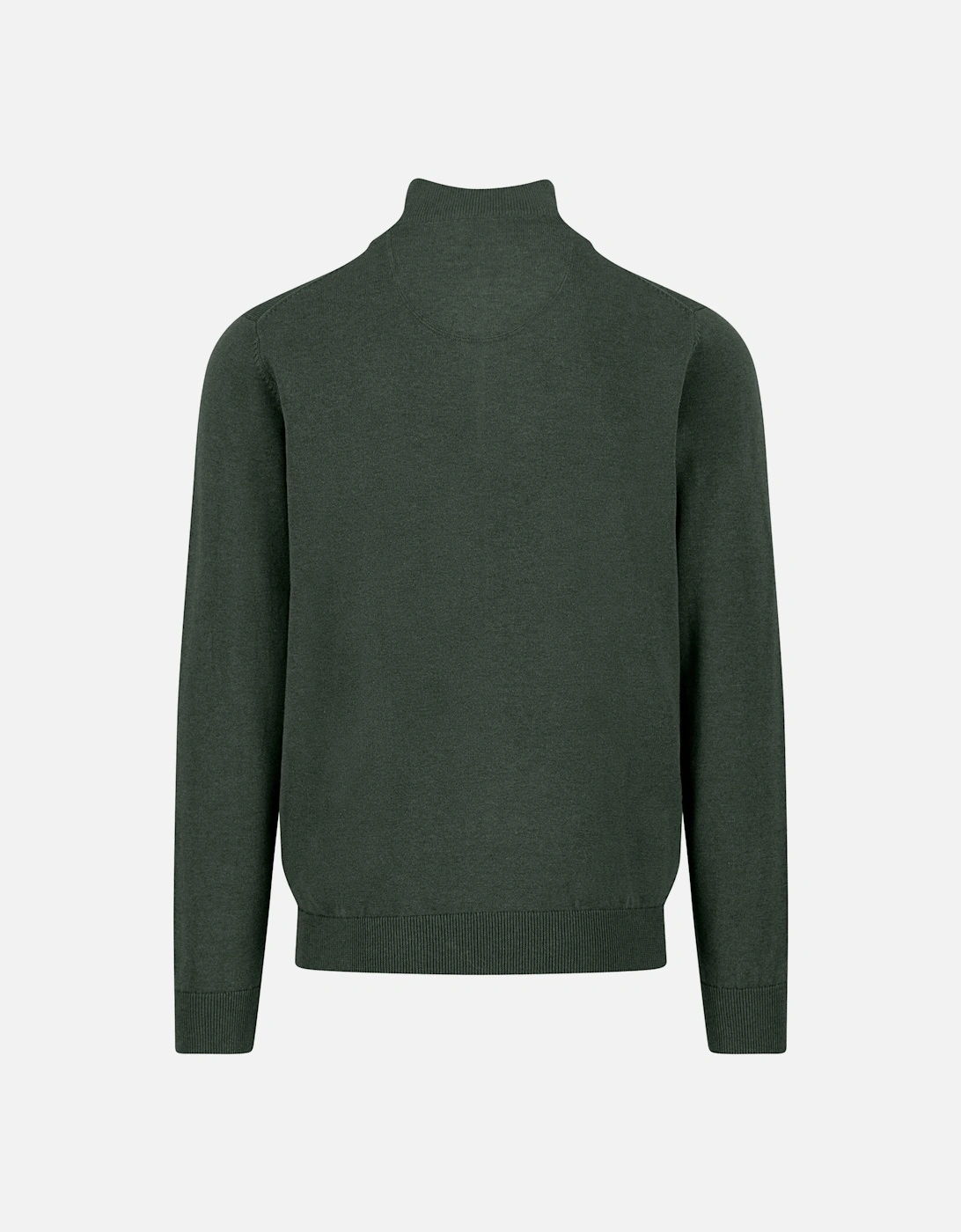 Fynch-Hatton Troyer Half Zip Knitwear Dark Ivy