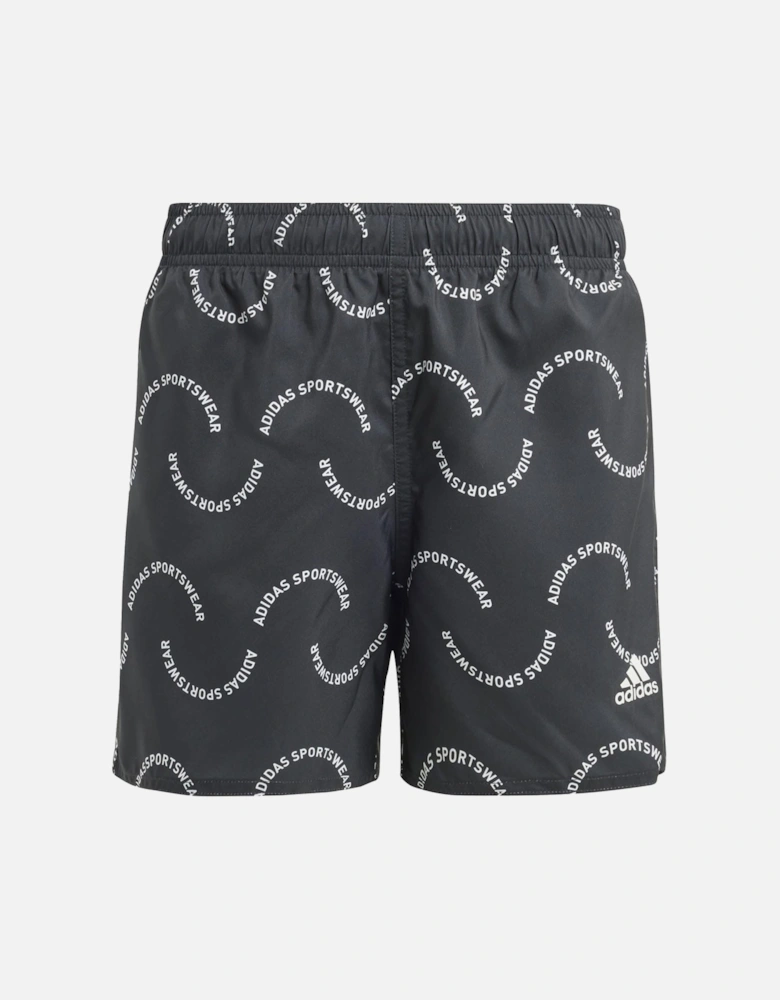 Juniors Sportswear Wave Print CLX Swim Shorts