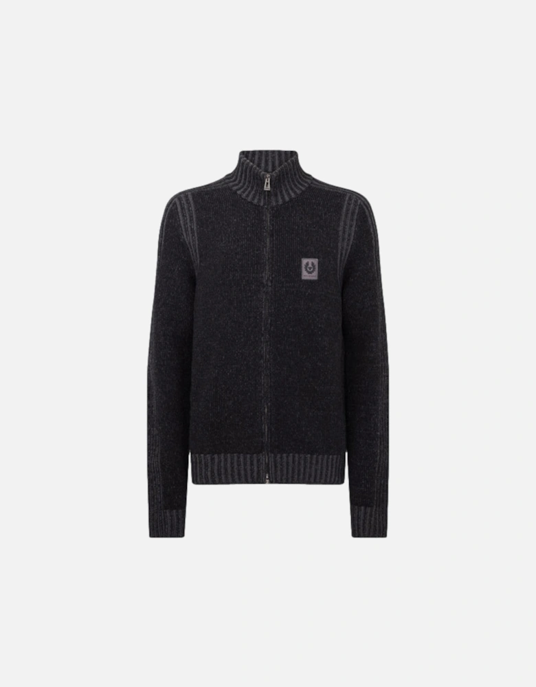 Seasonal Watch Full Zip Jumper Black/Tornado Grey