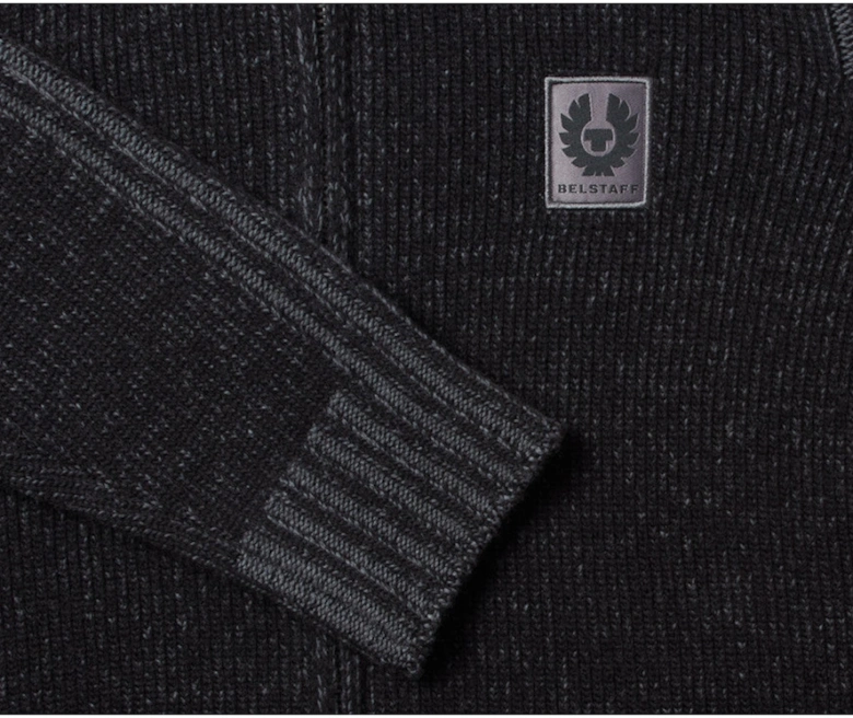 Seasonal Watch Full Zip Jumper Black/Tornado Grey