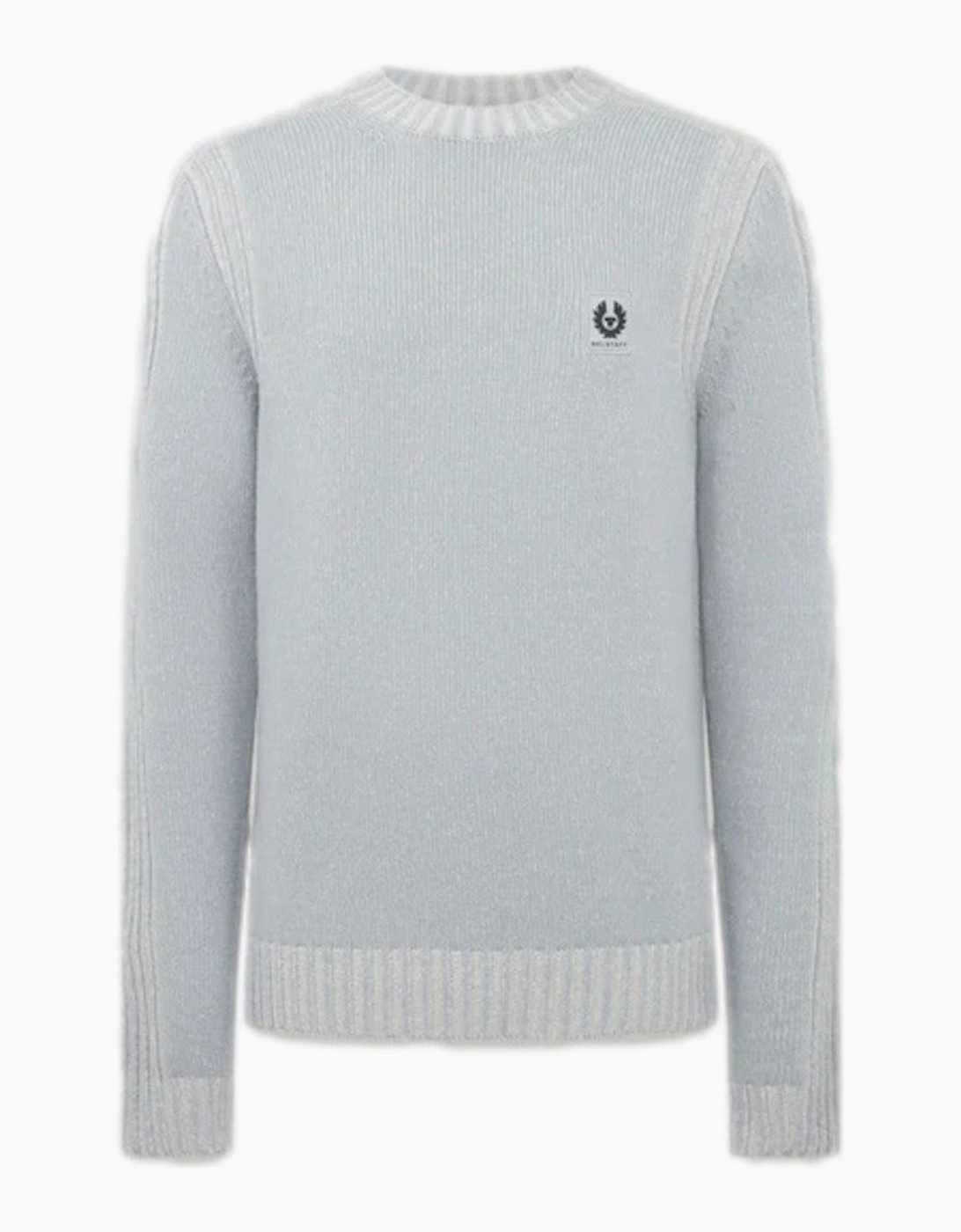 Men's Belstaff Seasonal Watch Crewneck Jumper Quarry Blue/Silver Birch - Grey - Size: 46