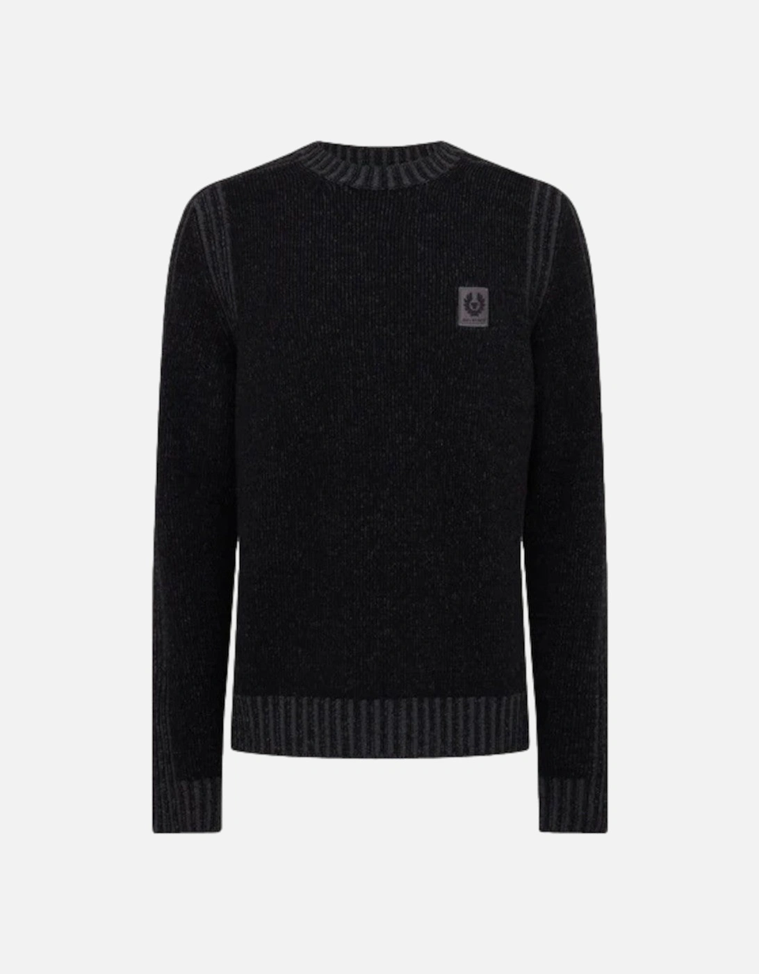 Men's Belstaff Seasonal Watch Crewneck Jumper Black/Tornado Grey - Size: 46