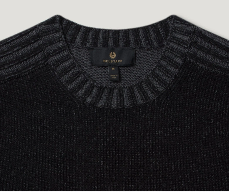 Seasonal Watch Crewneck Jumper Black/Tornado Grey