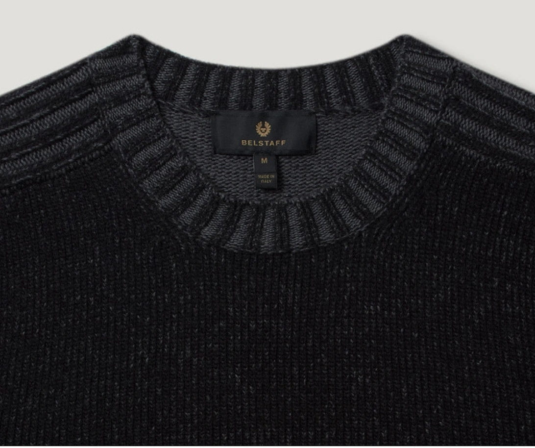 Seasonal Watch Crewneck Jumper Black/Tornado Grey