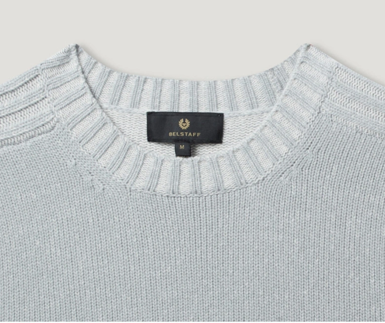 Seasonal Watch Crewneck Jumper Quarry Blue/Silver Birch