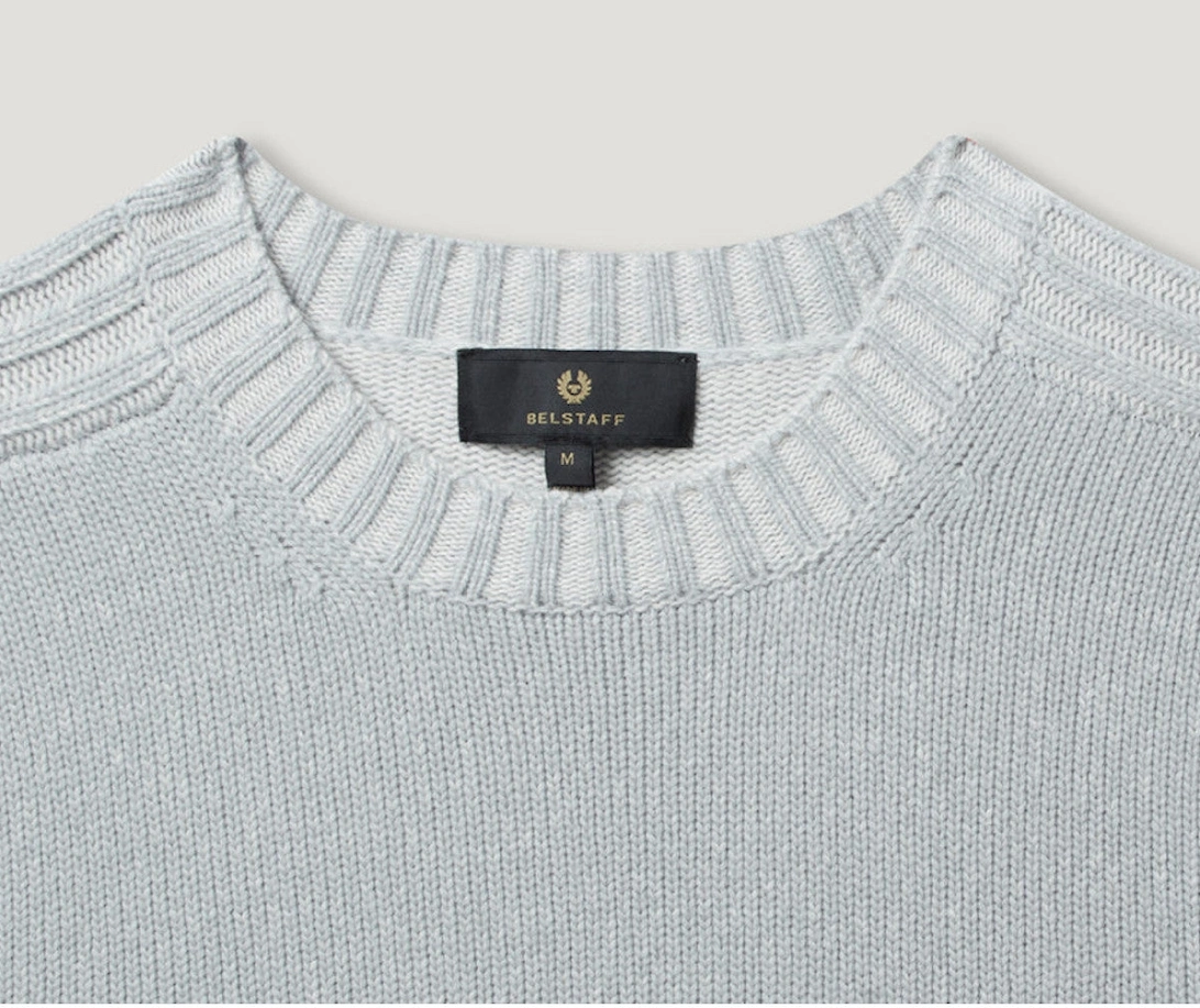 Seasonal Watch Crewneck Jumper Quarry Blue/Silver Birch
