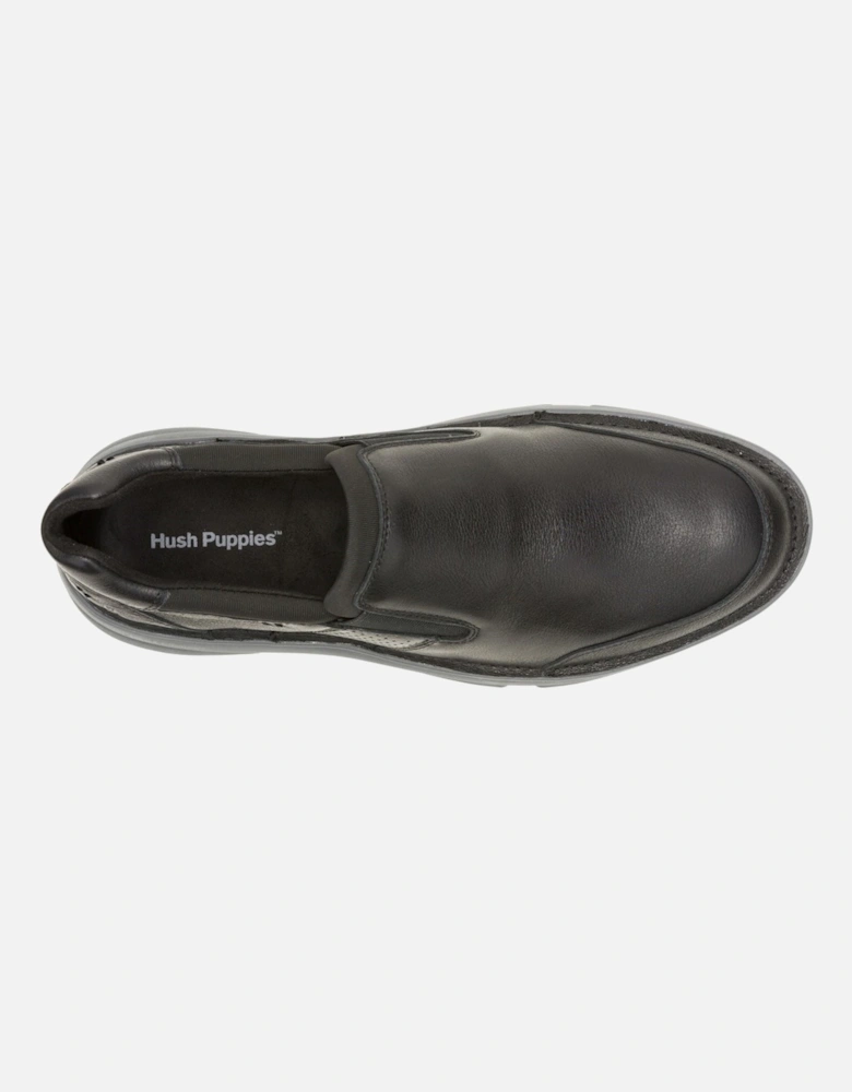 Baylor Leather Men's Black Loafers