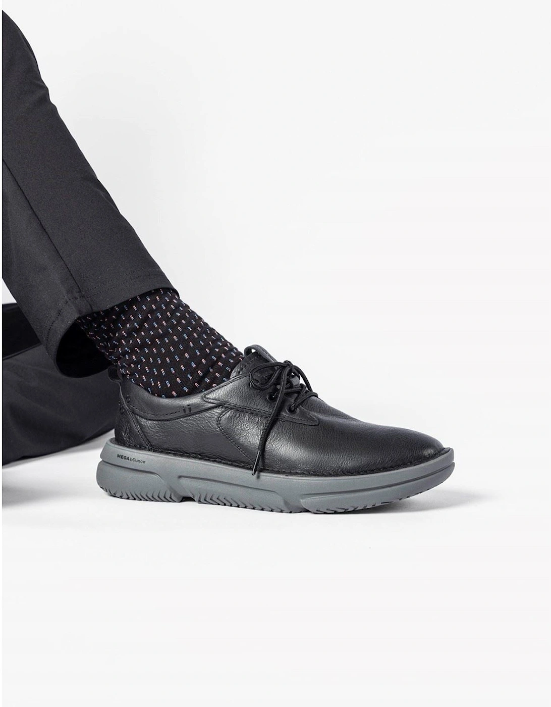 Baylor Leather Men's Black Trainers