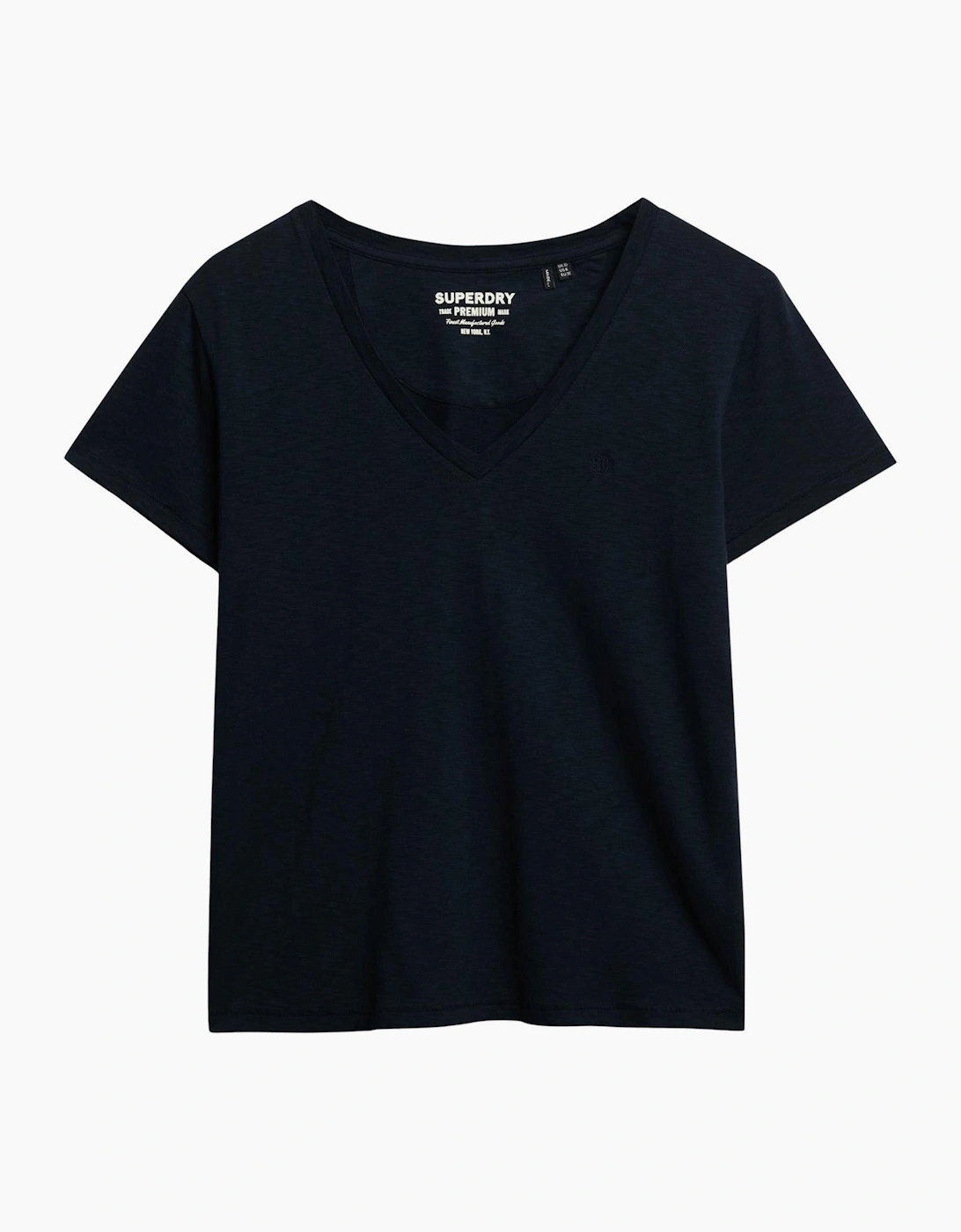 Superdry Women's Navy Studios Slub Short Sleeve T-Shirt - Size 10