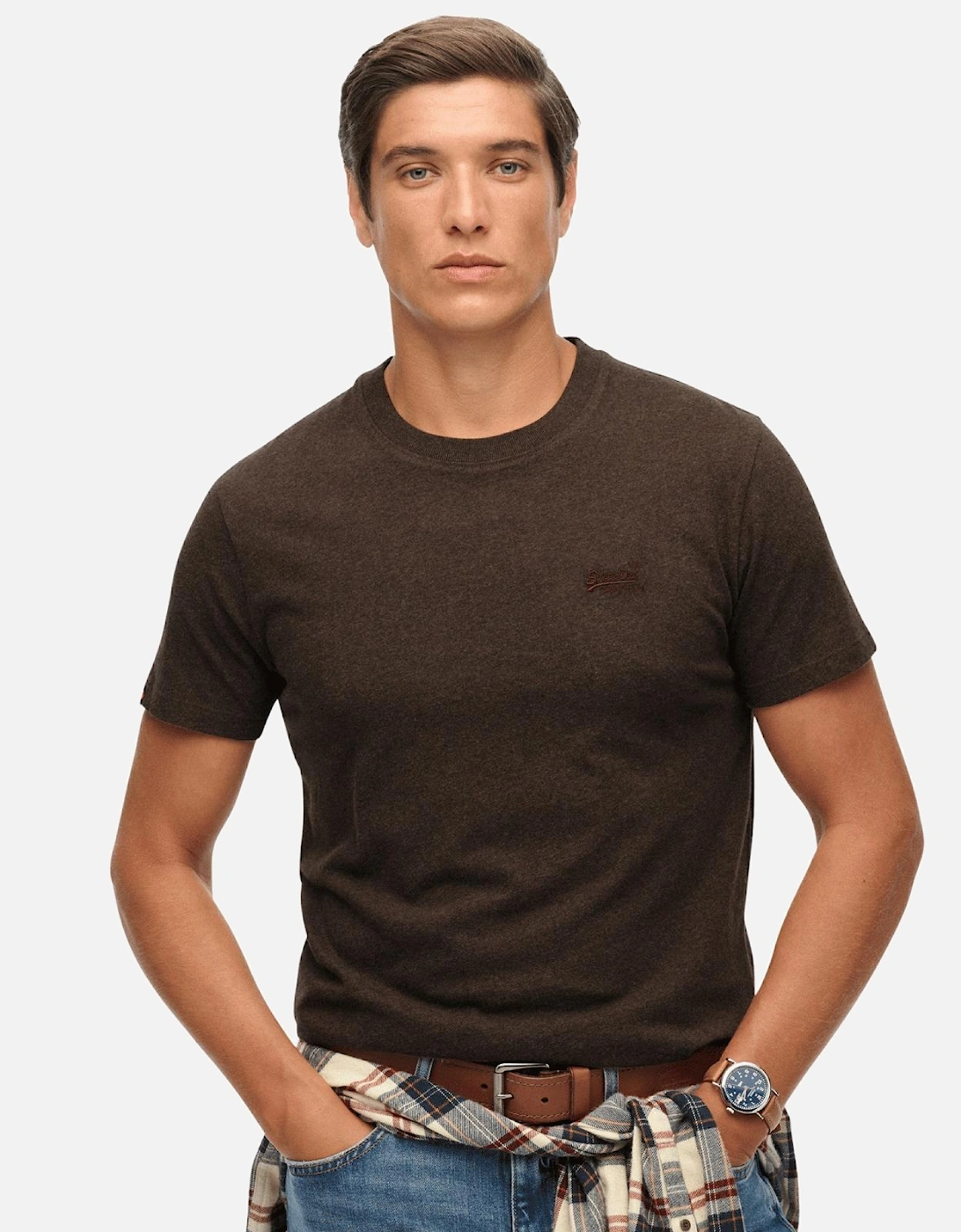 Mens Essential Logo Slim Fit Short Sleeve T-Shirt, 2 of 1