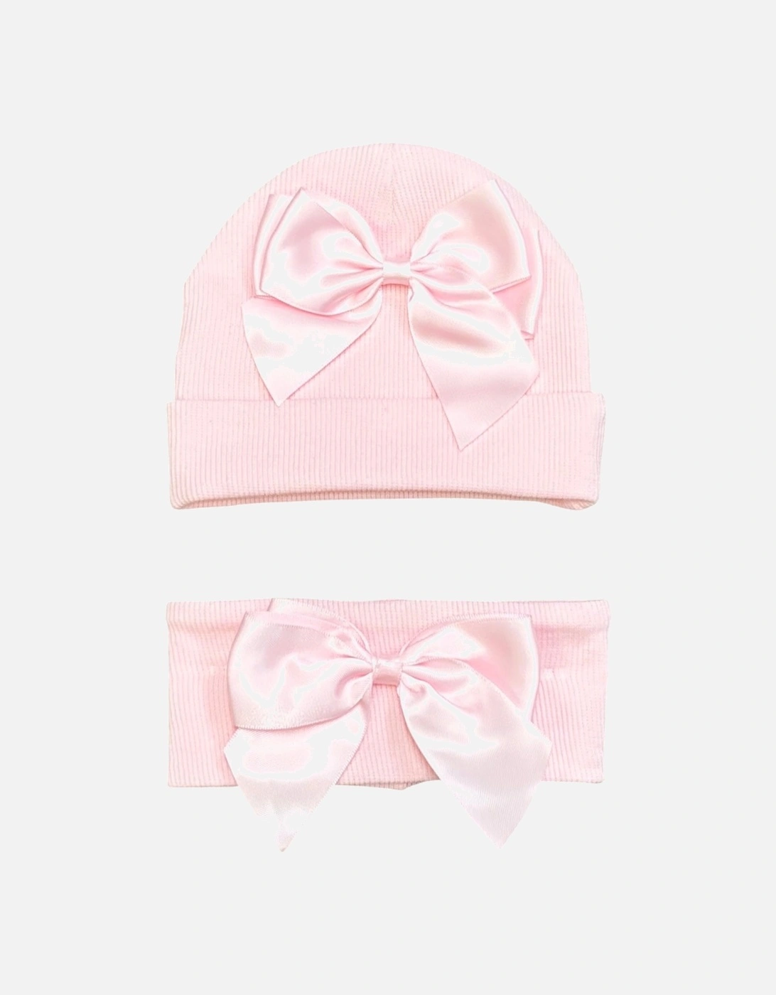 Girls Pink Hat and Headband Set, 2 of 1