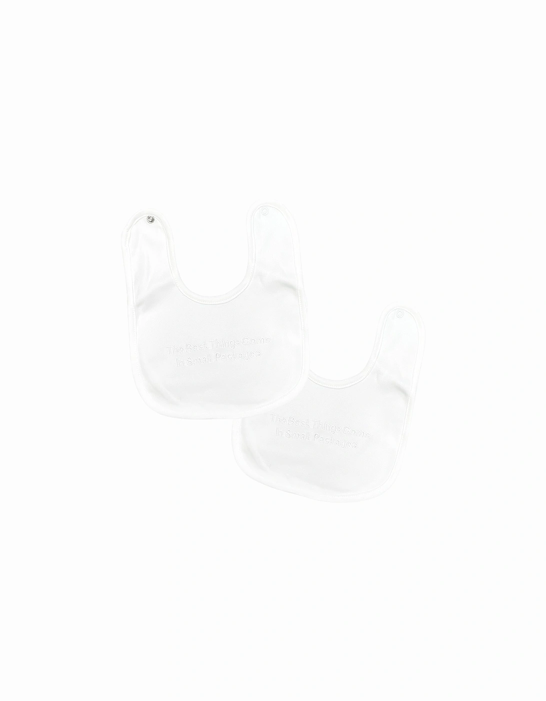White Small Packages 2 Pack Bibs, 3 of 2
