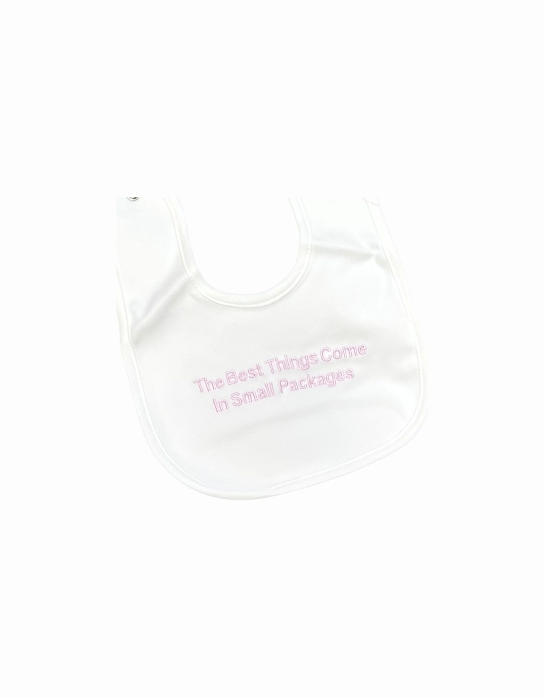 Girls Pink Small Packages 2 Pack Bibs