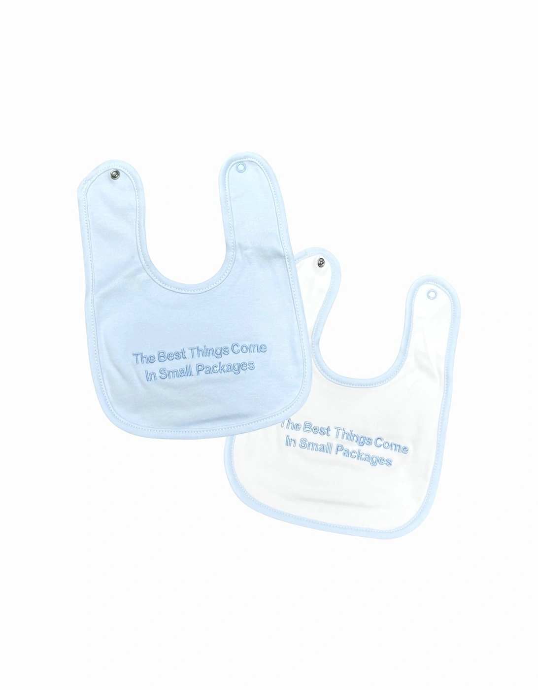 Boys Blue Small Packages 2 Pack Bibs, 4 of 3