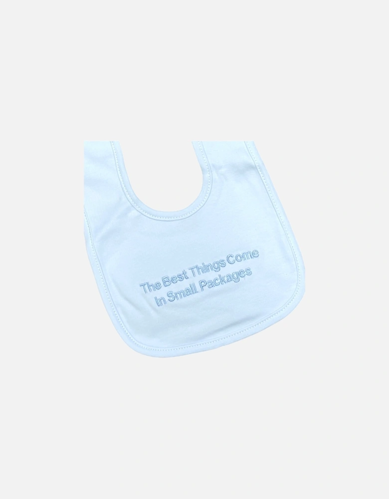 Boys Blue Small Packages 2 Pack Bibs